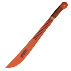 Marbles-18-inch-orange-bush-latin-scout-machete-cord-wrapped-grip-MR12718W