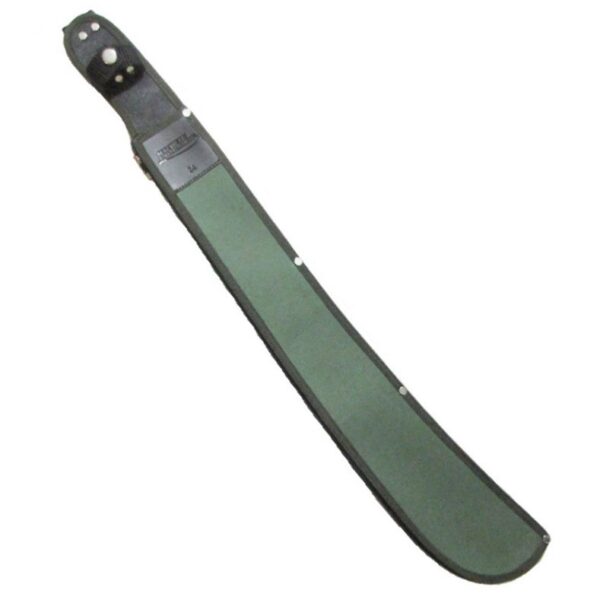 24-inch-green-canvas-tres-canales-weighted-machete-specialists-sheath