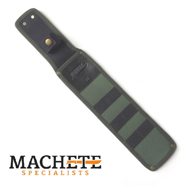 Green Canvas 12 Inch Tactical Machete Sheath