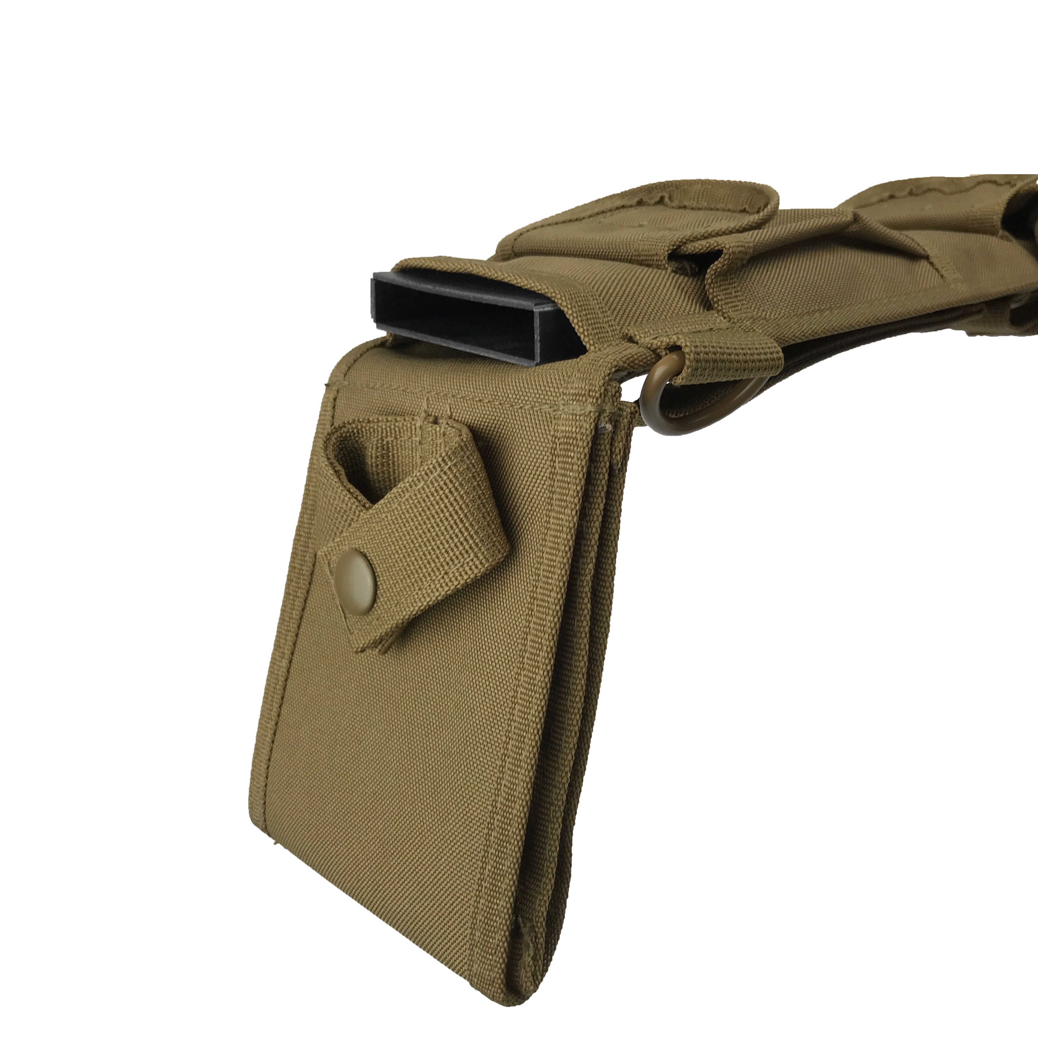 Brown Canvas 18 Inch MOLLE Compatible Bush Machete Sheath From Rothco